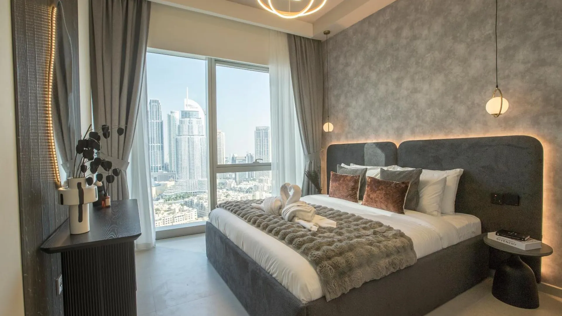 Full Burj Khalifa And Fountains Views Apartman Dubaj