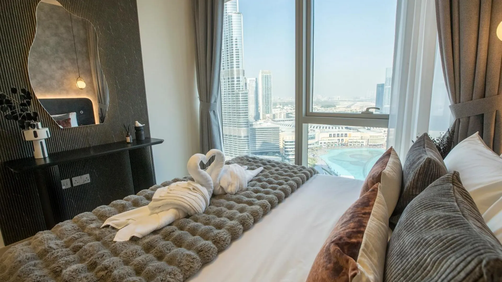 Full Burj Khalifa And Fountains Views Apartman Dubaj