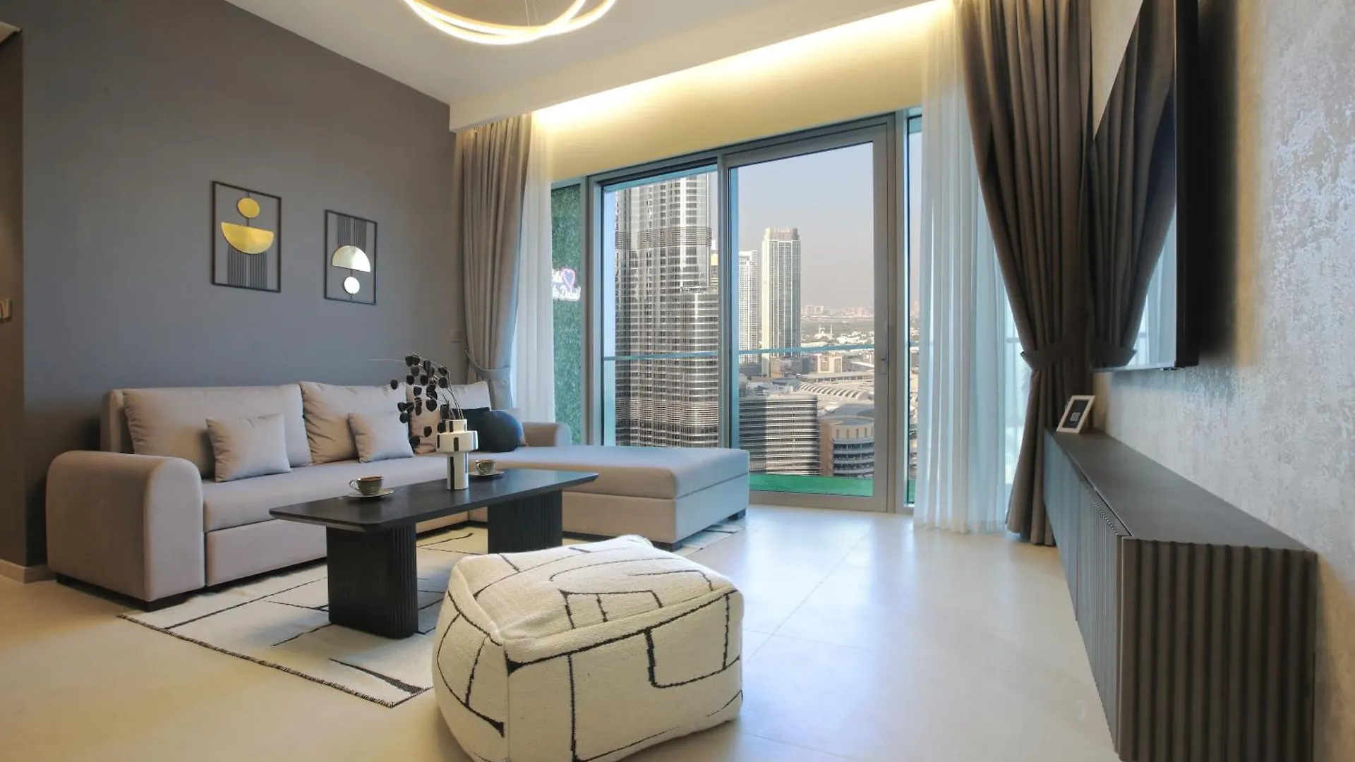 Full Burj Khalifa And Fountains Views Apartman Dubaj